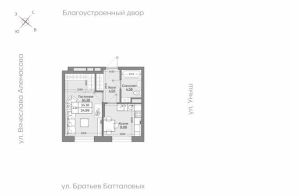 Купить 1-комнатную квартиру